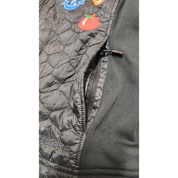 Custom LL Bean‎ Winter Micro Puffer Vest Grunge Gamer Patchwork Womens L - Picture 8 of 16